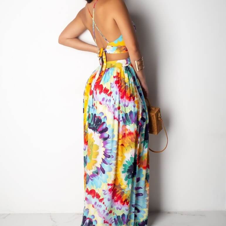 printed long dress-2